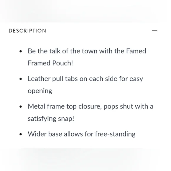 Portland Leather Iris Famed Framed Pouch - Picture 6 of 7